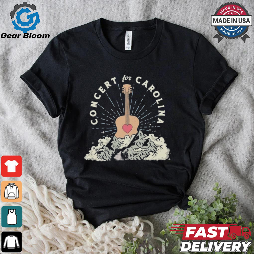 Concert For Carolina With Luke Combs Mountain Guitar 2024 T Shirts Concert For Carolina With Luke Combs Mountain Guitar 2024 T Shirts
