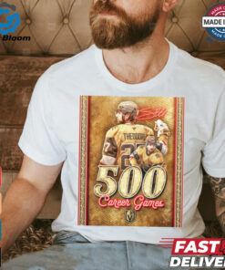 Congratulations to Shea Theodore 500 Career Games Vegas Golden Knights 2024 Signature Poster t shirt