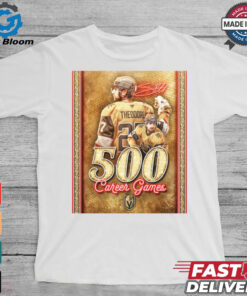 Congratulations to Shea Theodore 500 Career Games Vegas Golden Knights 2024 Signature Poster t shirt