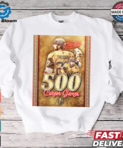 Congratulations to Shea Theodore 500 Career Games Vegas Golden Knights 2024 Signature Poster t shirt