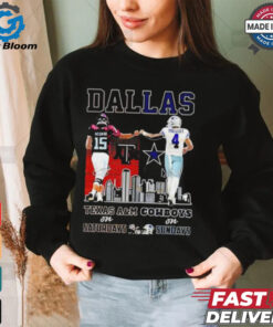 Conner Weigman Texas A&M Aggies on Saturdays and Dak Prescott Dallas Cowboys on Sundays Dallas city shirt