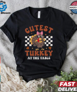 Coolest Turkey At The Table, Thanksgiving Turkey T Shirt