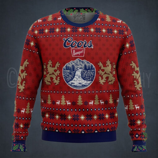 Coors Light Beer Ugly Christmas Sweater