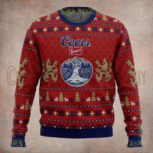 Coors Light Beer Ugly Christmas Sweater