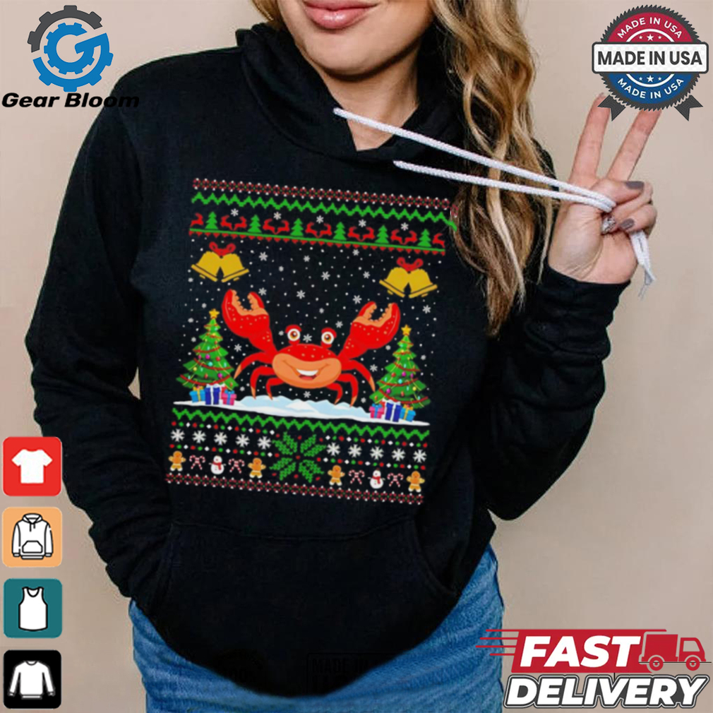 Crab Santa hat Christmas ugly shirt Crab Santa hat Christmas ugly shirt