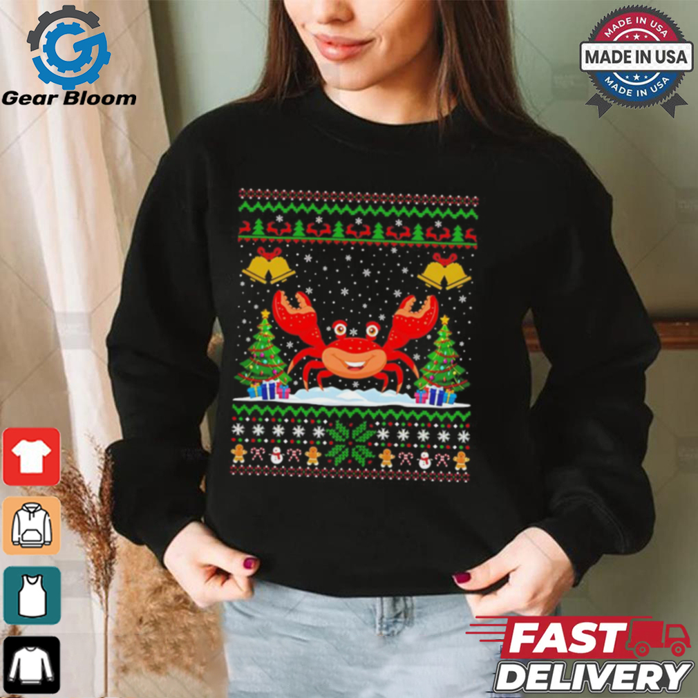 Crab Santa hat Christmas ugly shirt Crab Santa hat Christmas ugly shirt