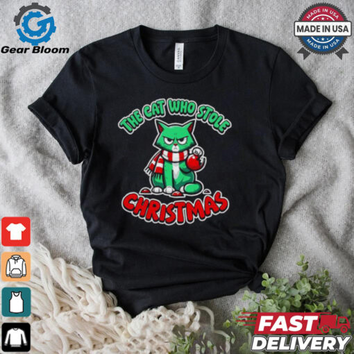 Cute The Cat Who Stole Christmas T Shirt