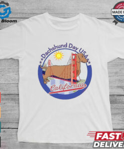 Dachshund Day USA California Dachshund on Golden Gate Bridge shirt