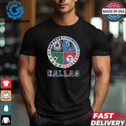 Dallas Cowboys Mavericks Stars And Rangers Logo 2024 Shirt