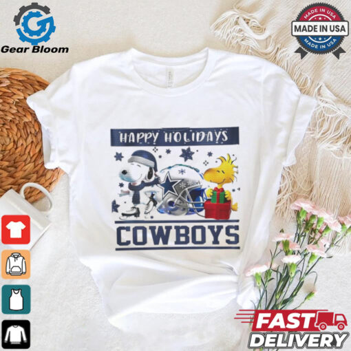 Dallas Cowboys Snoopy and Woodstock Happy Holidays shirt