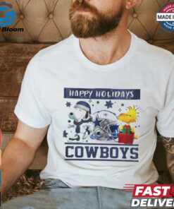 Dallas Cowboys Snoopy and Woodstock Happy Holidays shirt