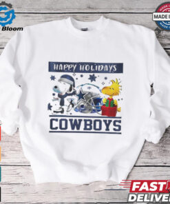 Dallas Cowboys Snoopy and Woodstock Happy Holidays shirt