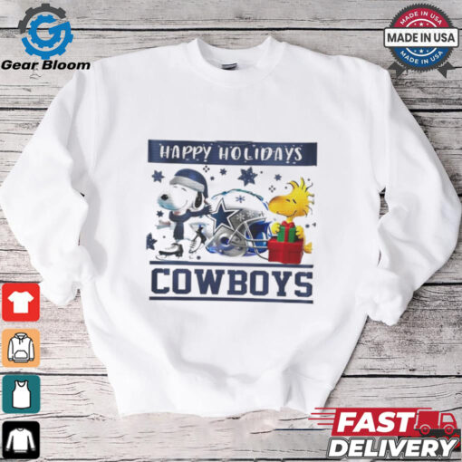 Dallas Cowboys Snoopy and Woodstock Happy Holidays shirt