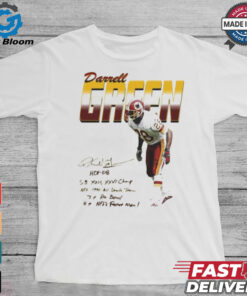 Darrell Green 28 Washington Redskins Player 7x Pro Bowl 4x NFL’s Fastest Man Signature t shirt