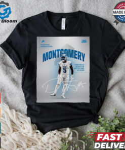 David Montgomery Detroit Lions NFL To Rush For A TD In Each Of The First Five Games Of A Season Signature Poster t shirt