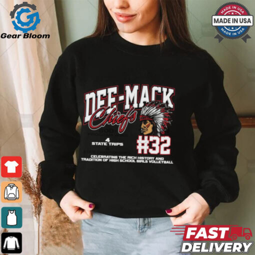 Dee Mack Chiefs #32 Celebrating The Rich History And Tradition Of High School Girls Volleyball Shirt