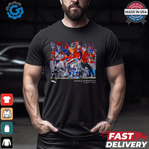 Denver Broncos Patrick Surtain II Black NFL Flash Features Week 5 T Shirt