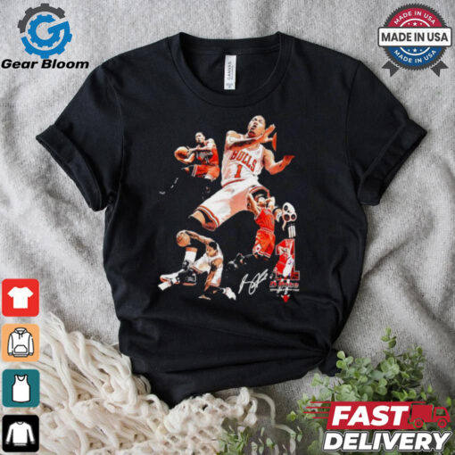 Derrick Rose Chicago Bulls Basketball signature vintage shirt