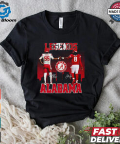 Derrick Thomas and Julio Jones Legends Alabama Crimson Tide signatures shirt