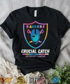 Design Las Vegas Raiders 2024 Crucial Catch Intercept Cancer Awareness T Shirt