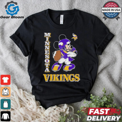 Design Minnesota Vikings Quarterback Mickey Mouse 2024 Shirt