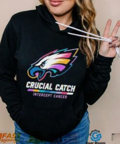 Design Philadelphia Eagles 2024 Crucial Catch Intercept Cancer Awareness T Shirt