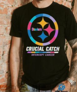 Design Pittsburgh Steelers 2024 Crucial Catch Intercept Cancer Awareness T Shirt