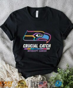 Design Seattle Seahawks 2024 Crucial Catch Intercept Cancer Awareness T Shirt