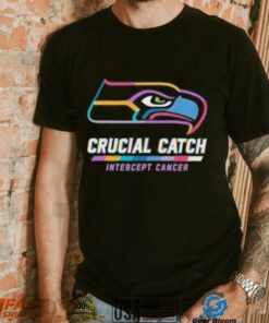 Design Seattle Seahawks 2024 Crucial Catch Intercept Cancer Awareness T Shirt