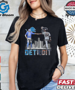 Detroit Lions Goff And Tigers Cabrera Signatures 2024 Shirt