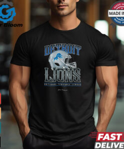 Detroit Lions Helmet Garment Dyed Heavyweight T Shirt