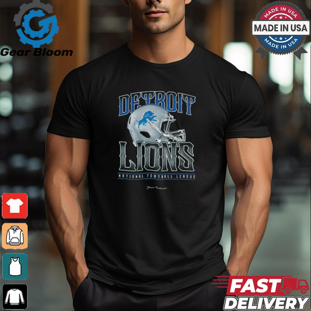Detroit Lions Helmet Garment Dyed Heavyweight T Shirt Detroit Lions Helmet Garment Dyed Heavyweight T Shirt