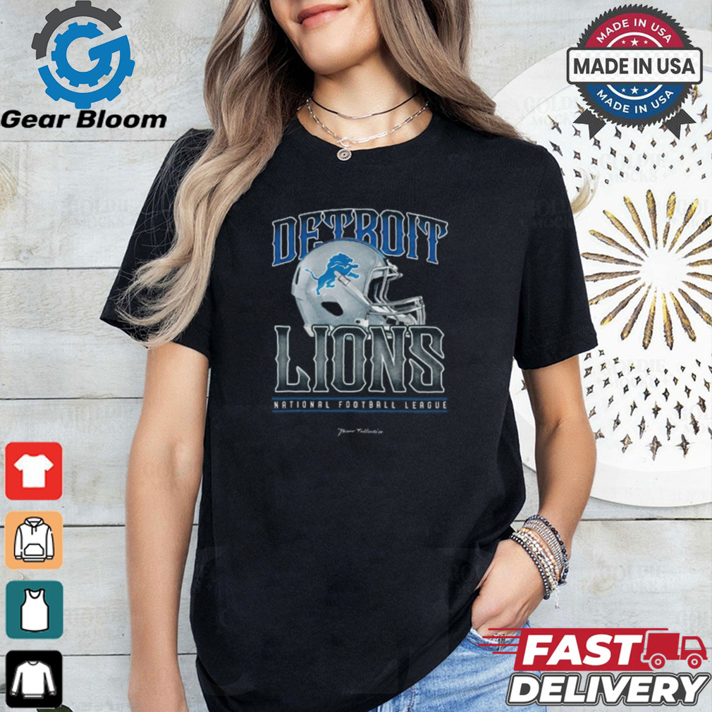 Detroit Lions Helmet Garment Dyed Heavyweight T Shirt Detroit Lions Helmet Garment Dyed Heavyweight T Shirt