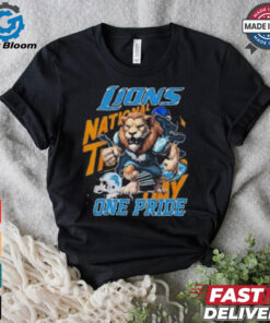 Detroit Lions NFL 2024 Mascot Football One Pride T Shirt