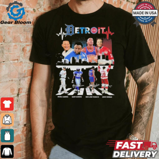 Detroit Tigers Detroit Lions Red Wings Detroit Pistons All The Stars 2024 Signatures Shirt