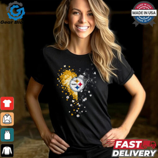 Diamond Encrusted Steelers Heartbreak T Shirt