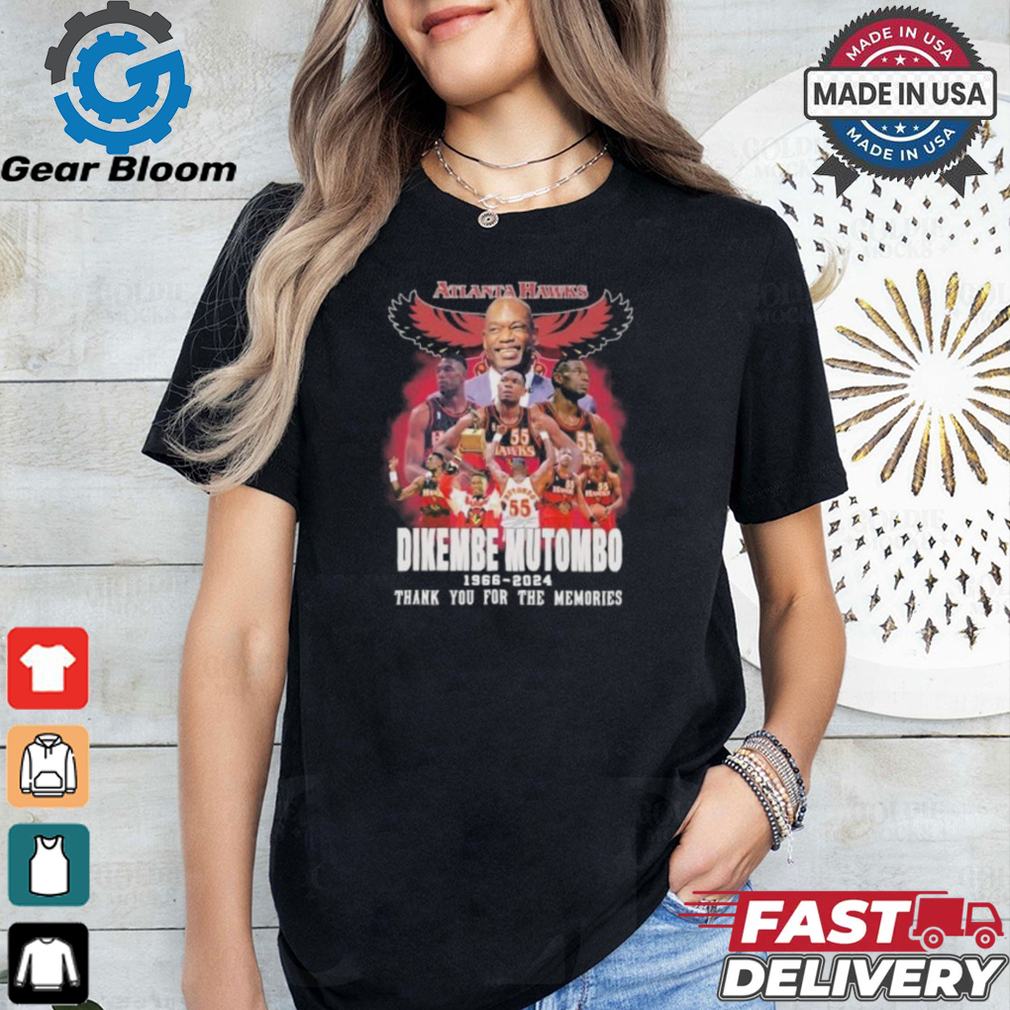 Dikembe Mutombo Atlanta Hawks 1966 2024 Thank You For The Memories Shirt Dikembe Mutombo Atlanta Hawks 1966 2024 Thank You For The Memories Shirt