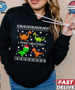 Dinosaur ugly Merry Christmas shirt