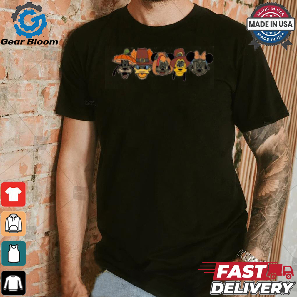 Disney Mickey And Friends Portrait Happy Thanksgiving Shirt Disney Mickey And Friends Portrait Happy Thanksgiving Shirt