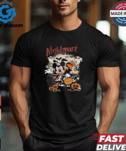 Disney Mickey And Minnie Mouse Nightmare On Main Street Wish You Were Here Halloween 2024 Shirt