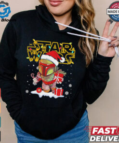 Disneyland Star wars Christmas Boba Fett shirt