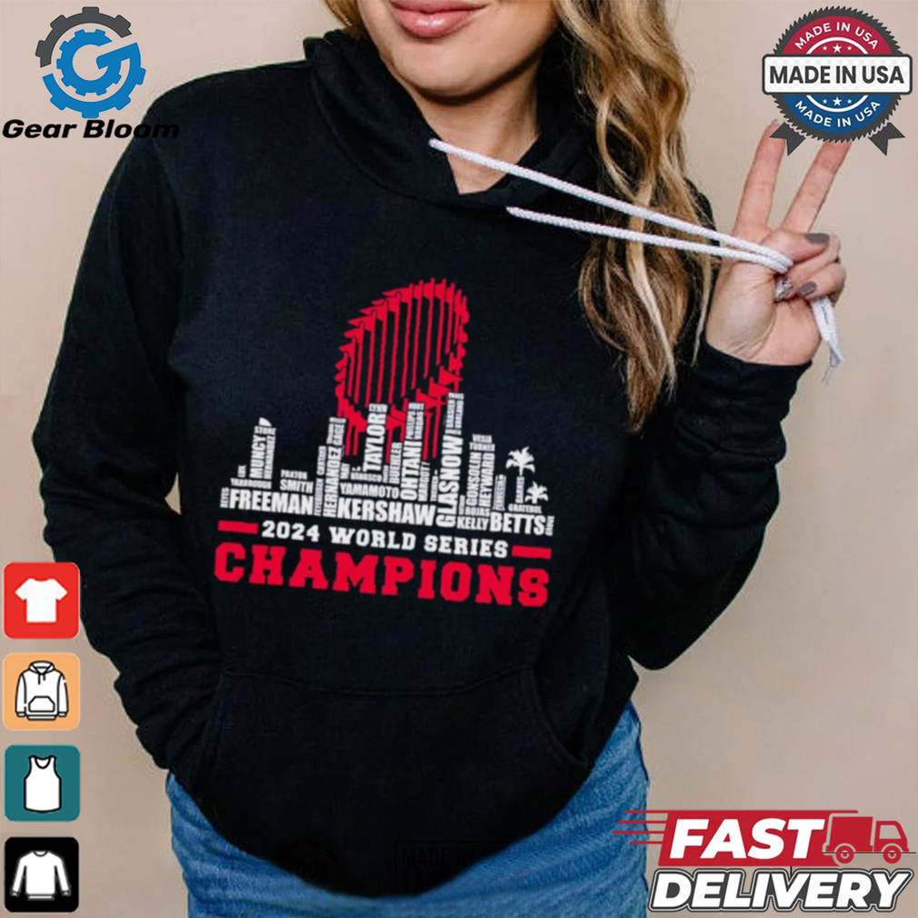 Dodgers 2024 world series champions trophy city skyline shirt Dodgers 2024 world series champions trophy city skyline shirt