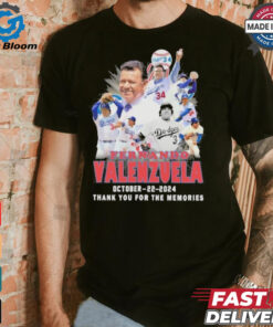 Dodgers Fernando Valenzuela October 22, 2024 Thank You For The Memories Signaturess Shirt