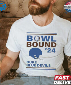 Duke Blue Devils 2024 Bowl Bound Helmet Shirt