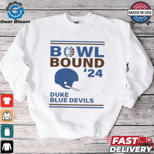 Duke Blue Devils 2024 Bowl Bound Helmet Shirt