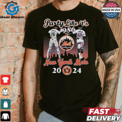 Dwight Gooden Francisco Lindor Party Like It’s 1986 New York Mets 2024 Shirt