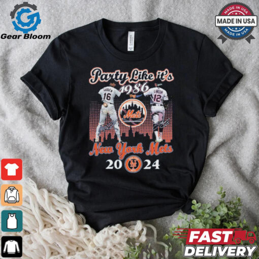 Dwight Gooden Francisco Lindor Party Like It’s 1986 New York Mets 2024 Shirt