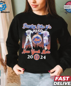 Dwight Gooden Francisco Lindor Party Like It’s 1986 New York Mets MLB 2024 Signatures t shirt