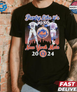 Dwight Gooden Francisco Lindor Party Like It’s 1986 New York Mets MLB 2024 Signatures t shirt