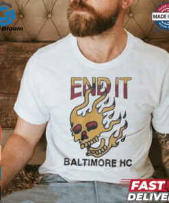 End It Baltimore HC Skull Flame t shirt